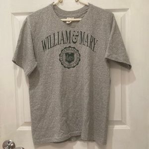 The Cotton Exchange Vintage College of William and Mary Gray Green Logo T Shirt